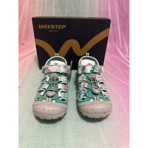 162) Weestep Toddler Little Kid Boys and Girls Close Toe Hook Loop Sandal